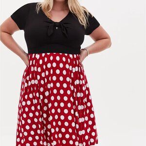Torrid Minnie Mouse Disney Cosplay Dress Halloween Costume Size 3x